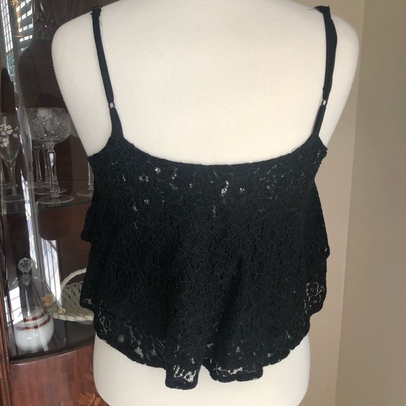 Black crochet crop top - Picture 4 of 5